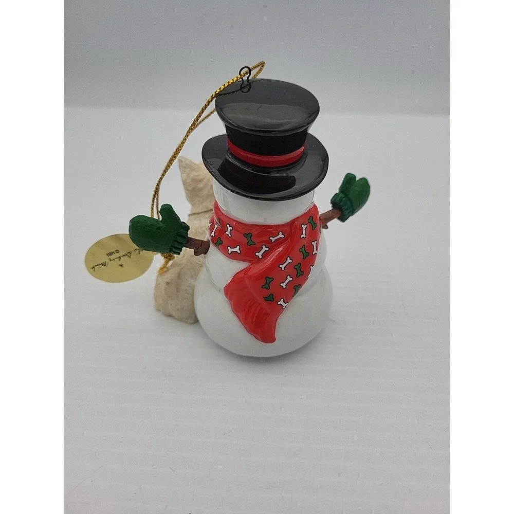 Danbury‎ Mint 2013 Bichon Frise Annual Christmas Ornament Frosty Friend